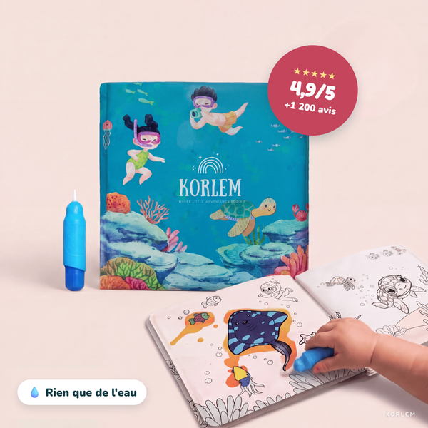Livre magique Korlem® – Coloriage à l'eau